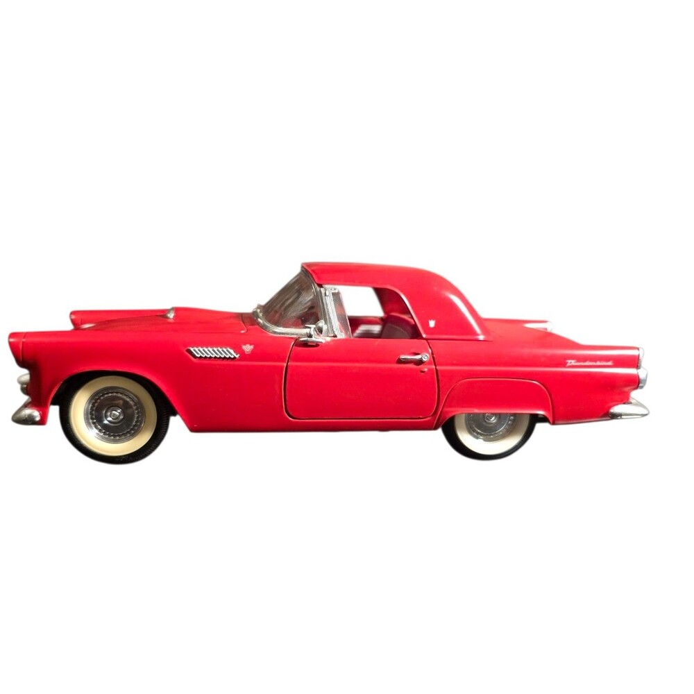 Revell 1956 Ford Thunderbird Red Diecast Model Car 1/18 Scale Free Shipping